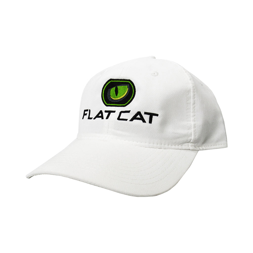 FLAT CAT Golf Hat in White