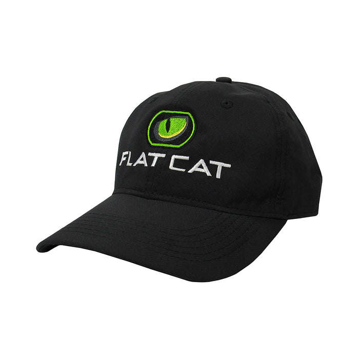 FLAT CAT Golf Hat in Black